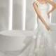 Classic Trumpet-Mermaid One Shoulder Chapel Train Lace Wedding Dress CWLT130A8 - Top Designer Wedding Online-Shop
