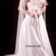 2 layer cathedral wedding veil long flowing bridal veil - white, ivory, diamond white, champagne - cut edge satin edge