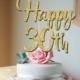 30th cake topper happy 30th glitter cake topper 30th birthday party decoration