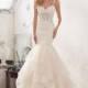 Morilee Marciela 8118 Flounced Skirt Lace Mermaid Wedding Dress - Crazy Sale Bridal Dresses