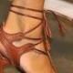 $55.19 Dresswe.com SUPPLIES Brown High Heel Summer Sandals