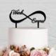 Wedding Cake Topper,Infinity Cake Topper With Two Names,Custom Cake Topper,Personalized Cake Topper,Love Cake Topper,Name Cake Topper