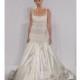 Pnina Tornai - Fall 2012 - Sleeveless Beaded Satin Mermaid Wedding Dress with a Scoop Neckline - Stunning Cheap Wedding Dresses