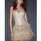 La Femme One of a Kind Cocktail Prom Dress with Feathers 17440 - Brand Prom Dresses
