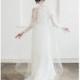 Classic Single Tier 1T Simple Raw Edge Bridal Chapel Length Wedding Veil - Available in White or Ivory
