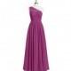 Orchid Azazie Rochelle - One Shoulder Illusion Floor Length Chiffon And Lace Dress - Charming Bridesmaids Store