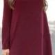 Loose Fit Hollow Dress With Long Sleeves