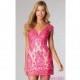 JO-JVN-JVN81112 - Short Cap Sleeve Lace Dress from JVN by Jovani - Bonny Evening Dresses Online 