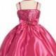Fuchsia Sequins Dress on Satin w/Shawl Style: D3970 - Charming Wedding Party Dresses