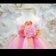 Pink/Peach and Coral Tutu Dress Flower Girl Tutu Dress-Tutu Dress-Girl Tutu-Wedding Tutu-Girl Tutu-Halloween Tutu.