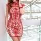 Jovani 20620 Beaded Illusion Dress - 2017 Spring Trends Dresses