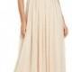 Adrianna Papell Beaded Bodice Mesh Gown
