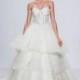 Randy Fenoli Spring/Summer 2018 Sexy Ivory Sweep Train Ball Gown Sleeveless Strapless Appliques Tulle Wedding Gown - Branded Bridal Gowns