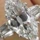 5.20ct Estate Vintage Old Euro Marquise Diamond Engagement Wedding Platinum/18k Yellow Gold Ring EGL USA