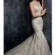 Kenneth Winston Fall/Winter 2017 42 Chapel Train Sweet Ivory Sweetheart Mermaid Sleeveless Beading Lace Bridal Gown - Rosy Bridesmaid Dresses