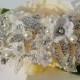 Pearls and Swarovski Crystals Bridal Comb, Lace Bridal Comb ,Bridal Jewelry, Bridal Lace Comb, Bridal Pearls Comb, Wedding Crystals Comb - $74.99 USD