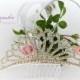 Crystal Bridal Princess Tiara, Crown, Bachelorette Tiara, Wedding Hair Pieces, Wedding Hair Accessories, Bridal Headpieces - $34.99 USD