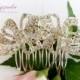Wedding Hair Jewelry, Crystal Bridal Hair Comb, Wedding Hair Pieces, Rhinestone Combs, Wedding Hair Accessories, Bridal Headpieces - $28.99 USD