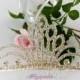 Crystal Bridal Princess Tiara, Crown, Bachelorette Tiara, Wedding Hair Pieces, Wedding Hair Accessories, Bridal Headpieces - $37.99 USD