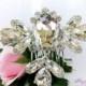 Swarovski Crystals Bridal Hair Comb, Wedding Hair Pieces, Rhinestone Combs, Wedding Hair Accessories, Bridal Headpieces - $29.99 USD