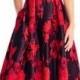 Scarlett Floral Jacquard Midi Dress With V-Neck
