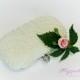 Bridal Pearl Clutch Bag, Wedding Pearl Purse, - $94.99 USD