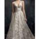 Kenneth Winston Fall/Winter 2017 32 Sweet Chapel Train Champagne Aline Straps Sleeveless Tulle Embroidery Bridal Gown - Charming Wedding Party Dresses