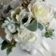 Bridal Bouquet, Wedding Bouquet, Ivory and Sage Bouquet, Wedding Floral, Wedding Flowers, Bridal Bouquet, Brides Bouquet, Bridesmaid Bouquet