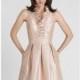 Pearl Pink Ruffled Neck Dress by Alexia Designs - Color Your Classy Wardrobe