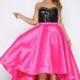 Fabulouss by Mac Duggal 77188F Black/White,Hot Pink/Black Dress - The Unique Prom Store