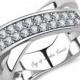 A Perfect 2.1TCW Russian Lab Diamond Ring Wedding Bands Eternity Ring