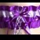 Purple and Orchid Wedding Garter Set, Bridal Garter Sets, Prom Garter, Keepsake Garter, Wedding Gift, Bridal Shower, Engagement