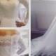 Boat neck wedding dress long sleeves lace dress - Hand-made Beautiful Dresses