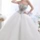 Cute Ball Gown Sweetheart Basque Waist Chapel Train Tulle Wedding Dress CWUT13006 - Top Designer Wedding Online-Shop