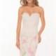 Beige Strapless Lace Gown by Atria - Color Your Classy Wardrobe