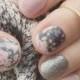 Intricate Silver Glitter Nail Art Designs For Prom