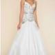 White/Silver Mac Duggal 65802H - Mermaid Long Dress - Customize Your Prom Dress