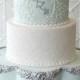 Mint Green And White Wedding Cake