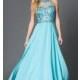 Sleeveless Open Back Floor Length Prom Dress with Sequin Embellished Bodice - Brand Prom Dresses