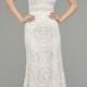 Watters Vendela Sleeveless Empire Waist Lace Gown 
