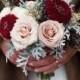 Winter Wedding Bouquets With Reds, Pinks & Burgundies