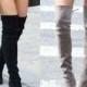 Sexy Fashion Stretch Faux Suede Over The Knee Boots