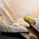 Vintage Lace Wedding Shoes..Vintage Lace Shoes ..Pointed Stilettos.. ivory lace bridal heels . Retro Wedding Shoes . wedding heels