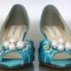 Blue Wedding Shoes, Turquoise Wedding, Turquoise Wedding Shoe, Something Blue, Something Blue Shoes, Custom Wedding Shoes, Wedding Accessory