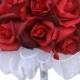Red Silk Rose Hand Tie (24 Roses) - Silk Bridal Wedding Bouquet