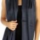 Navy Blue Pashmina Scarf -  Bridesmaid's gifts - Bridesmaid's scarf - party favors - navy blue wedding shawl - navy blue cover ups