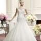 Elegant Tulle Square Neckline Natural Waistline Mermaid Wedding Dress With Beaded Lace Appliques - overpinks.com