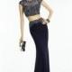 Black/Gunmetal Alyce Paris 6557 - 2-piece Cap Sleeves Jersey Knit Dress - Customize Your Prom Dress