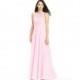 Candy_pink Azazie Frederica - Chiffon And Lace Scoop Floor Length Keyhole Dress - Cheap Gorgeous Bridesmaids Store