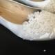 Ivory Cottonwood (bridal wedding flat shoes)